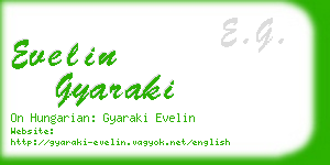 evelin gyaraki business card